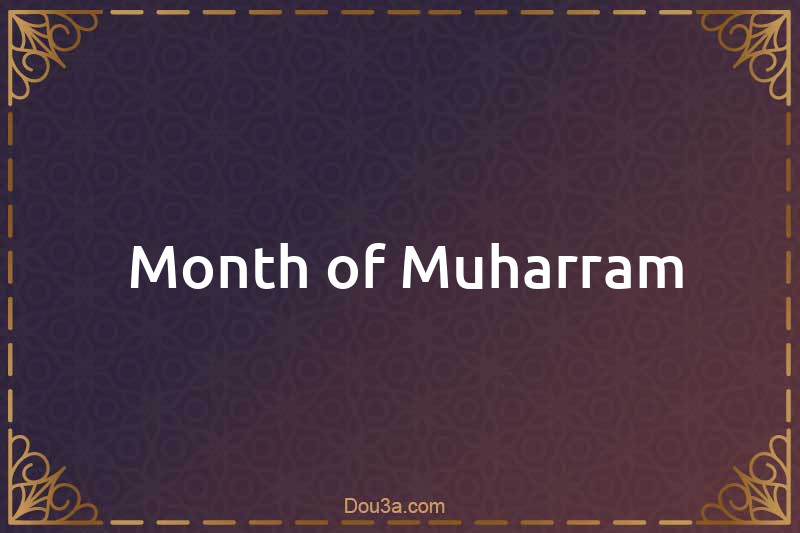  Month of Muharram