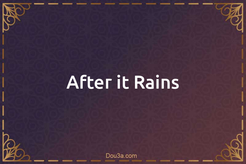 Dua After it Rains