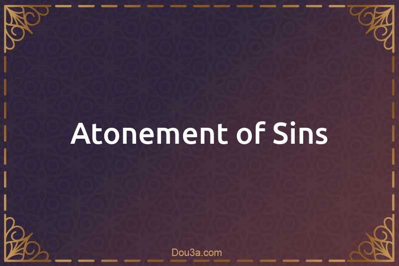 Atonement of Sins