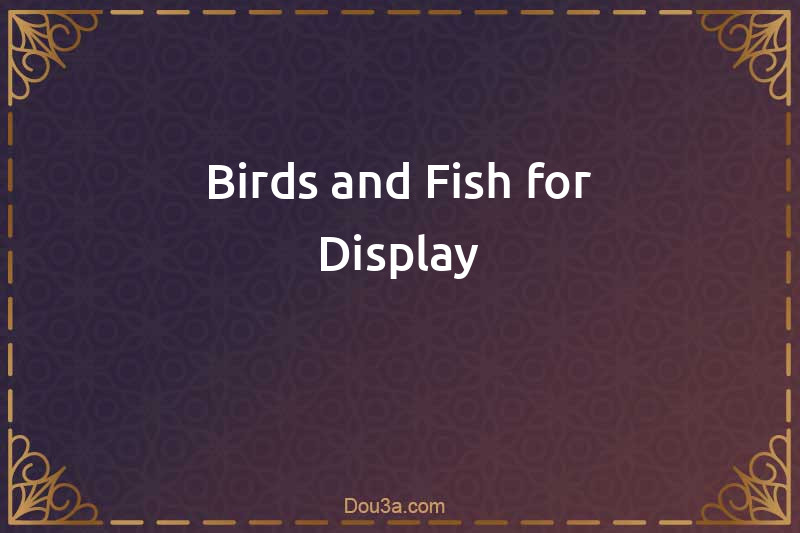 Birds and Fish for Display
