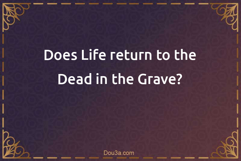 Does Life return to the Dead in the Grave?