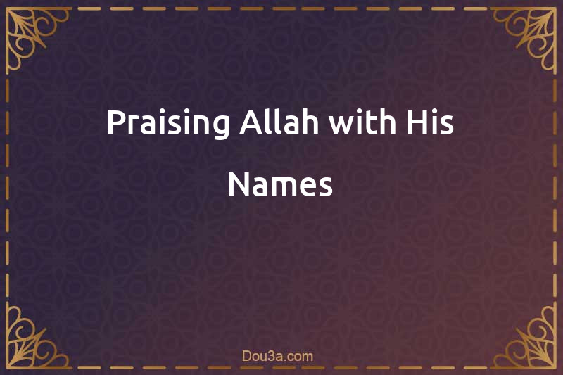 Praising Allah with His Names
