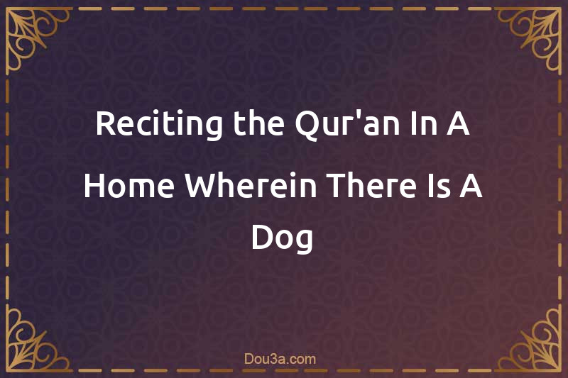 Reciting the Qur'an In A Home Wherein There Is A Dog