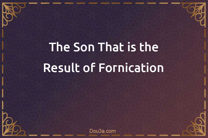 The Son That is the Result of Fornication