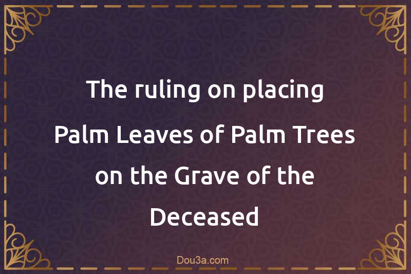 The ruling on placing Palm Leaves of Palm Trees on the Grave of the Deceased