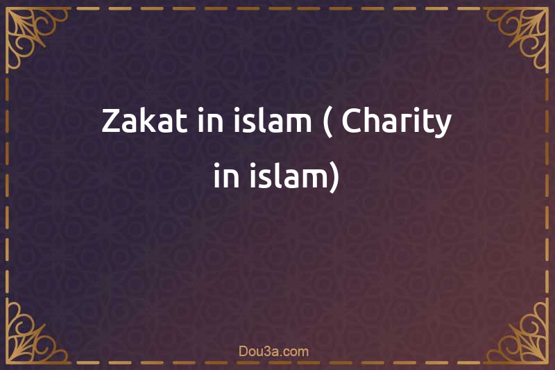 Zakat in islam ( Charity in islam)